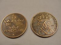 Лот: 4926688. Фото: 2. Швеция, 5 эре, 1938, 1939 гг. Монеты