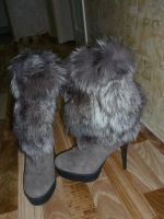 Лот: 3478495. Фото: 2. Полусапожки с натуральным мехом. Женская обувь