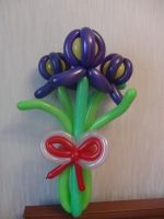 Лот: 3428190. Фото: 2. Букет из воздушных шариков. Ирисы. Сувениры, подарки