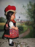 Лот: 10534577. Фото: 3. Винтажная итальянская кукла в... Красноярск