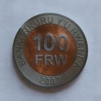 Лот: 19527248. Фото: 2. Руанда 100 франков 2007 г. Монеты