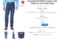 Лот: 17692608. Фото: 13. Джинсы мужские Wrangler Cowboy...