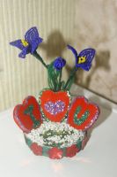 Лот: 3709859. Фото: 3. подснежники сердечки из бисера. Сувениры, подарки