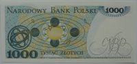 Лот: 6093555. Фото: 2. Польша 1000 злотых 1982, в обороте... Банкноты