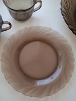 Лот: 17164236. Фото: 3. Тарелки темное закаленное стекло... Домашний быт