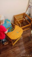 Лот: 14424467. Фото: 3. Детский деревянный стульчик для... Мебель