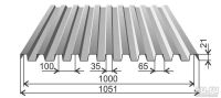 Лот: 17381476. Фото: 2. Профлист (оцинкованный) 0,35 С-21х1000. Строительные материалы