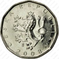 Лот: 18734678. Фото: 2. Чехия 2 кроны 2008. Монеты