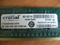Лот: 5878057. Фото: 2. DDR3 8GB Crucial CT102464BA160B... Комплектующие