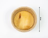 Лот: 18242494. Фото: 2. Корзинка из джута с деревянными... Вязание, шитье