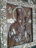 Лот: 8962329. Фото: 2. Икона резная. Скульптура, резьба