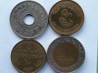 Лот: 25664940. Фото: 2. Набор монет Египта, 4 шт. Монеты
