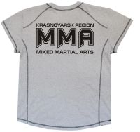 Лот: 3467373. Фото: 2. Футболка серая MMA Krasnoyarsk... Мужская одежда