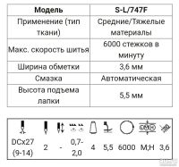 Лот: 16009130. Фото: 2. S-l/747F (S-l/647F) Оверлок "Tyre... Оборудование