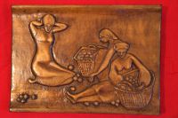 Лот: 7126675. Фото: 3. Настенная плакетка картина резьба... Коллекционирование, моделизм