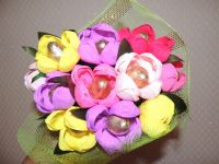 Лот: 4417957. Фото: 2. конфетный букет, конфеты осенний... Цветы, букеты