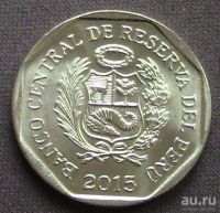 Лот: 9590253. Фото: 2. Перу 1 новый соль 2015г АНЦ... Монеты