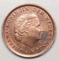 Лот: 1452852. Фото: 2. Нидерланды. 1 цент 1970г. Монеты