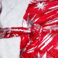 Лот: 10693847. Фото: 2. Костюм "Дед Мороз" красный звезды... Праздничные костюмы, аксессуары