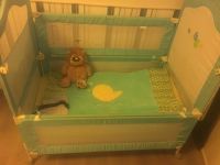 Лот: 9980717. Фото: 3. Кроватка детская GEOBY голубая. Мебель