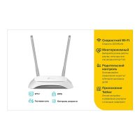 Лот: 15652514. Фото: 2. Роутер TP-Link N300 Wi-Fi TL-WR840N. Сетевые устройства