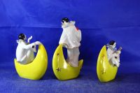 Лот: 20836936. Фото: 3. Фарфоровые статуэтки Пьеро триптих... Коллекционирование, моделизм