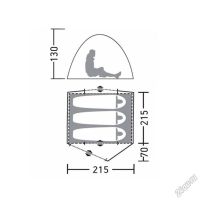 Лот: 5917913. Фото: 3. Палатка "Клер 3 V2" зеленый. Туризм, охота, рыбалка, самооборона