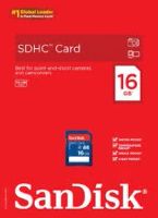 Лот: 7294559. Фото: 2. Карта памяти SDHC SanDisk 16 GB... Носители информации