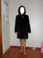 Лот: 4669455. Фото: 4. Норковая шуба с капюшоном. Красноярск