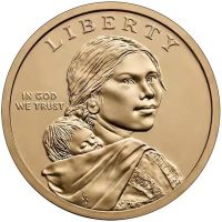 Лот: 25037962. Фото: 2. США 1 доллар 2025 года Индианка... Монеты