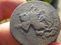 Лот: 14584978. Фото: 5. Шикарная двуха 1758 года. Интересные...