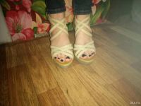 Лот: 10381052. Фото: 3. Босоножки на платформе р.40 на... Одежда, обувь, галантерея