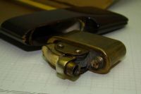 Лот: 12721583. Фото: 10. Портсигар с зажигалкой Париж старинный...