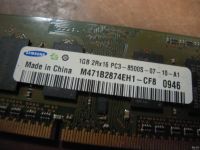 Лот: 13771741. Фото: 3. SO DDR3 1GB Samsung PC8500. Память... Компьютеры, оргтехника, канцтовары