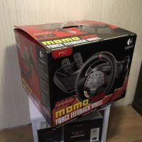 Лот: 10635855. Фото: 3. Руль Logitech MOMO Racing на пк. Компьютеры, оргтехника, канцтовары