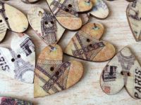 Лот: 7121359. Фото: 4. Сердечки деревянные. Цена за 1...