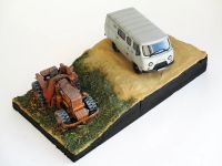 Лот: 23509004. Фото: 5. Подставка под модель "Ржавый трактор...