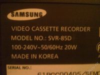 Лот: 23709. Фото: 2. Видеомагнитофон Samsung SVR-86D