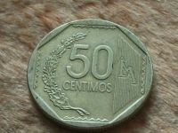 Лот: 10018137. Фото: 4. Монета 50 сентимо Перу 2003 герб. Красноярск
