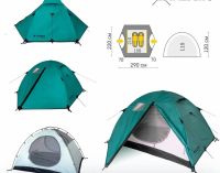 Лот: 25890051. Фото: 2. Палатка туристическая sliper2. Туризм