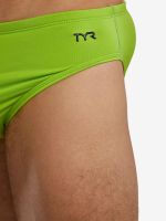 Лот: 25567098. Фото: 5. Плавки TYR Solid Brief, Зеленый