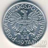Лот: 8869416. Фото: 2. 2 злотых 1974 года Польша. Хорошая... Монеты
