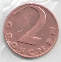 Лот: 14395726. Фото: 2. Австрия 2 гроша 1936 (с1-2). Монеты