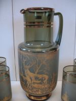 Лот: 15526754. Фото: 2. Кувшин Стаканы Стекло Чехословакия... Посуда, кухонная утварь