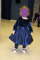 Лот: 15865760. Фото: 2. Нарядное синее платье для девочки... Одежда и аксессуары