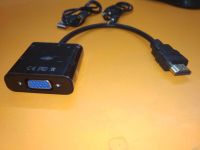 Лот: 16240560. Фото: 3. Переходник HDMI-VGA со звуком... Компьютеры, оргтехника, канцтовары