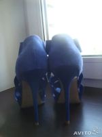 Лот: 5498469. Фото: 3. босоножки zara синие. Одежда, обувь, галантерея
