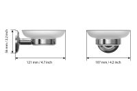 Лот: 23635523. Фото: 3. Мыльница настенная Hoff DROP FOR-DP036. Домашний быт