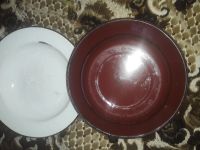 Лот: 20770807. Фото: 2. Две железных антикварных тарелки. Антиквариат