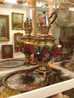 Лот: 8064501. Фото: 5. Гарнитур "Самовар + Чайник + Поднос...